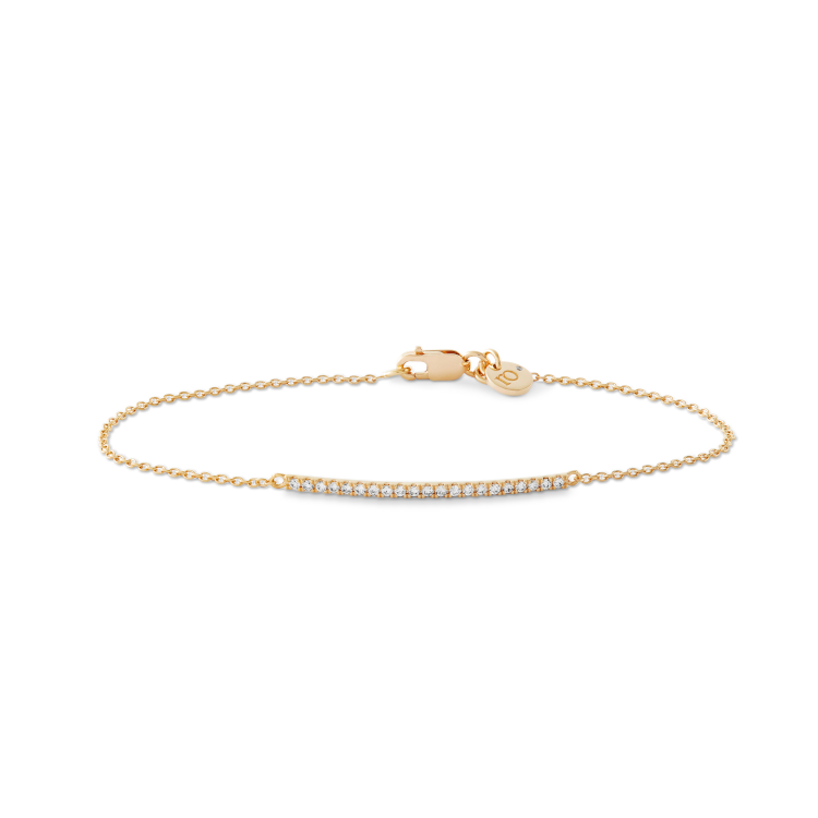 Rock Classic Diamantarmbånd - 18kt Gult Gull
