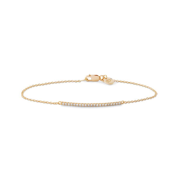 Rock Classic Diamond Bracelet - 18kt Yellow Gold