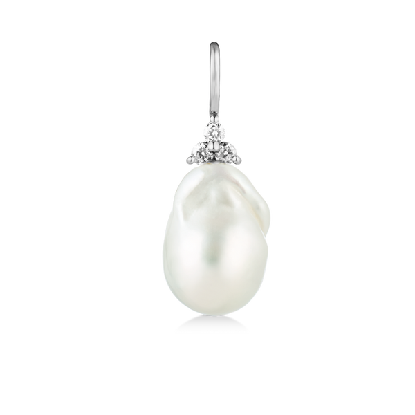 Fryd Baroque Pearl Pendant - 18kt White Gold