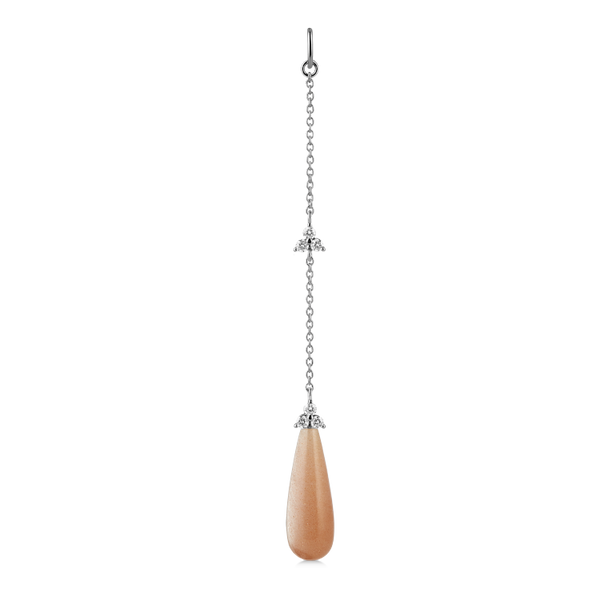 Fryd Blush Ear-Pendant L - 18kt White Gold