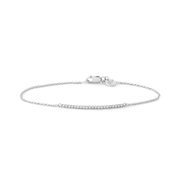 Rock Classic Diamond Bracelet - 18kt White Gold