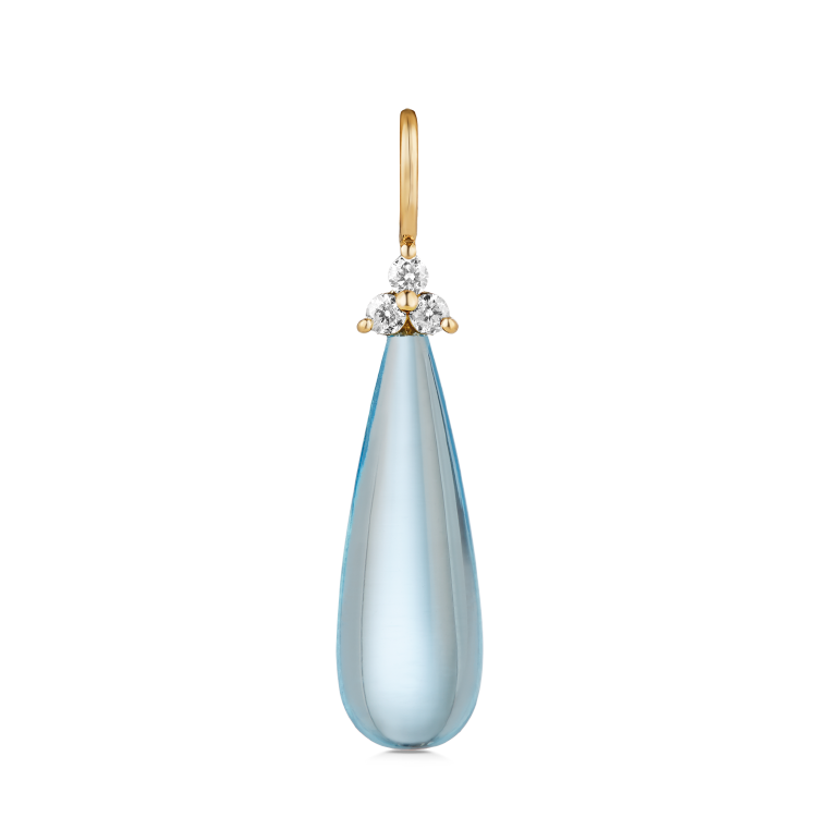 Fryd Sky Blue Pendant - 18kt Yellow Gold