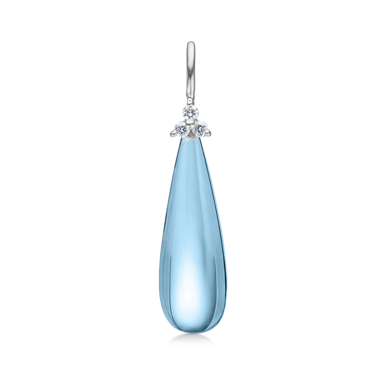Fryd Sky Blue Anheng - 18kt Hvitt Gull