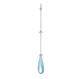 Fryd Sky Blue Ear-Pendant L - 18kt White Gold