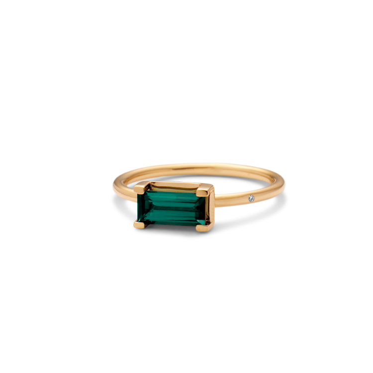 Nord Green Ring - 18kt Gult Gull