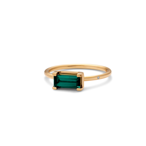 Nord Green Ring - 18kt Yellow Gold