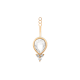 Fryd White Pendant for Earring - 18kt Yellow Gold