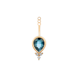 Fryd Blue Pendant for Earring - 18kt Yellow Gold