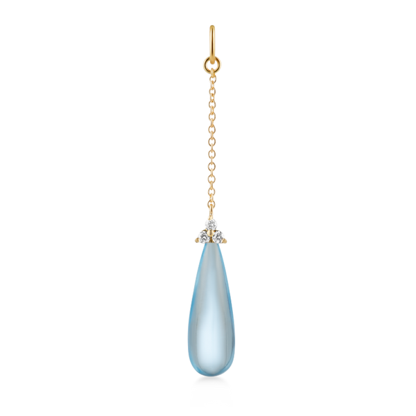 Fryd Sky Blue Ear-Pendant - 18kt Yellow Gold