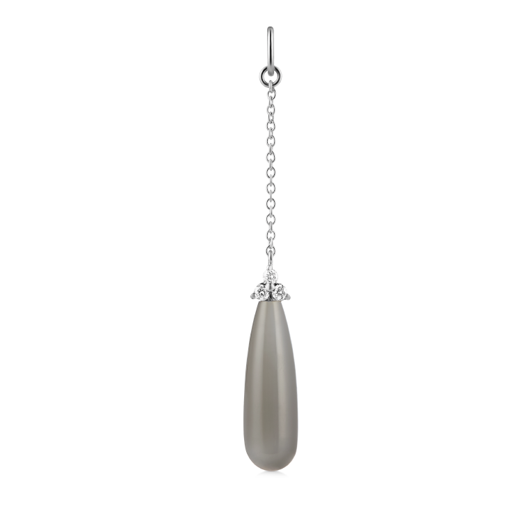 Fryd Grey Ear-Pendant - 18kt White Gold