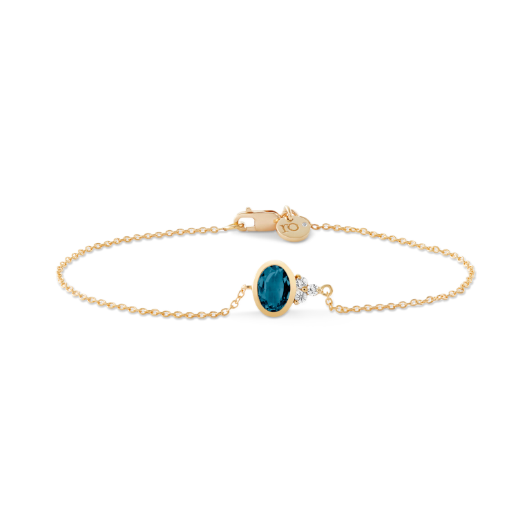 Fryd Blue Bracelet - 18kt Yellow Gold