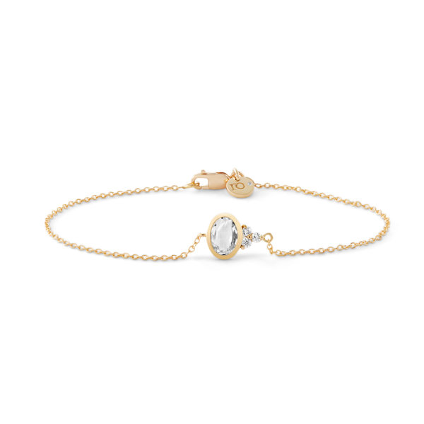 Fryd White Bracelet - 18kt Yellow Gold