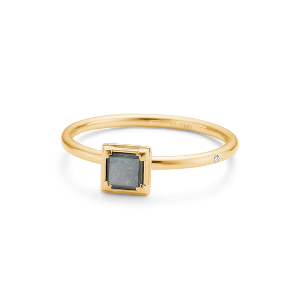 Rå Diamond Ring - 18kt Yellow Gold