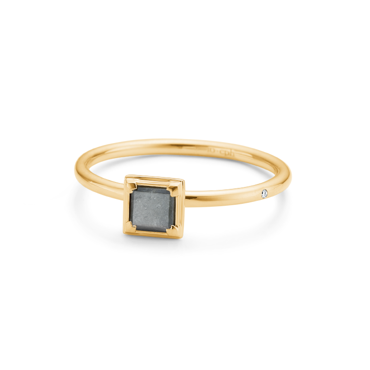 Rå Diamond Ring - 18kt Yellow Gold