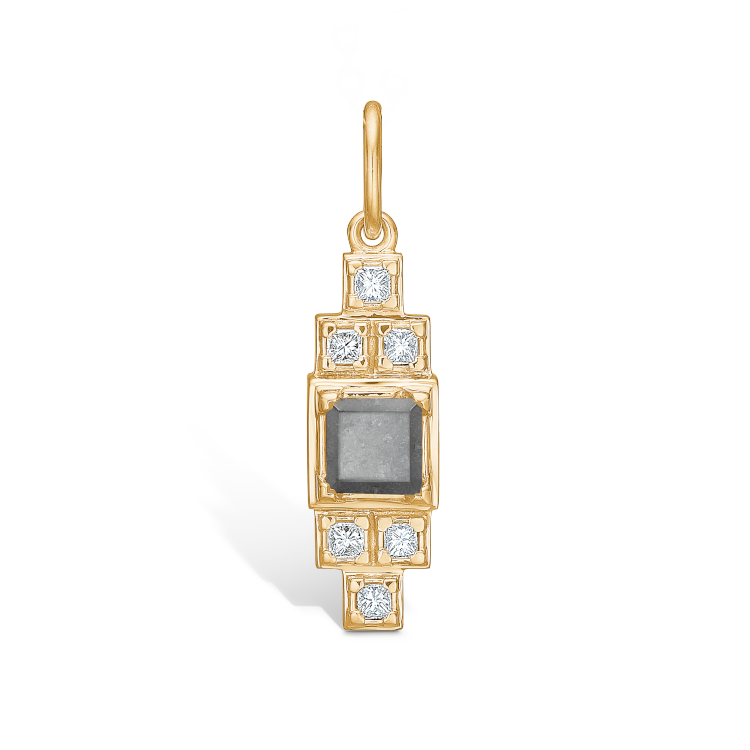 Rå Classic Diamond Pendant - 18kt Yellow Gold