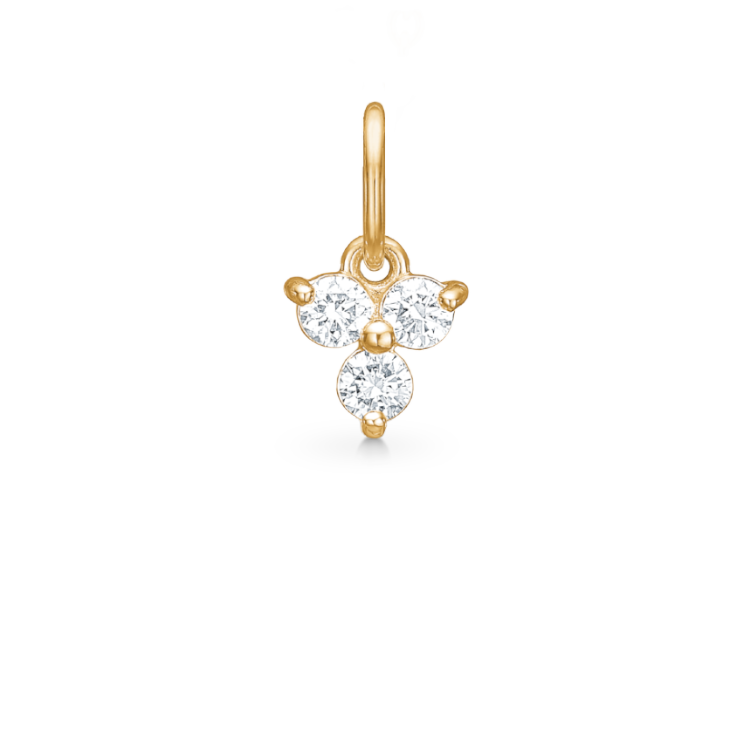 Fryd Diamond Pendant - 18kt Yellow Gold