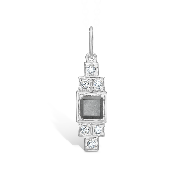 Rå Classic Diamond Pendant - 18kt White Gold