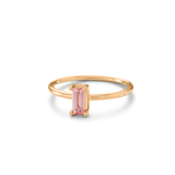 Nord Pink Ring S Turned - 18kt Yellow Gold