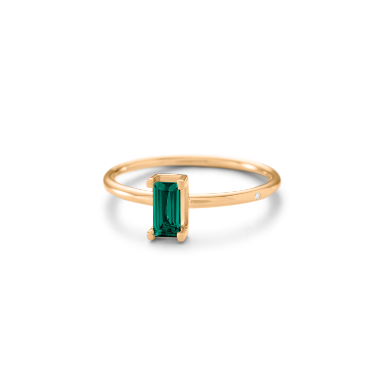 Nord Green Ring S Turned - 18kt Gult Gull