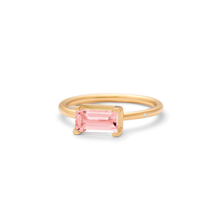 Nord Pink Ring - 18kt Gult Gull