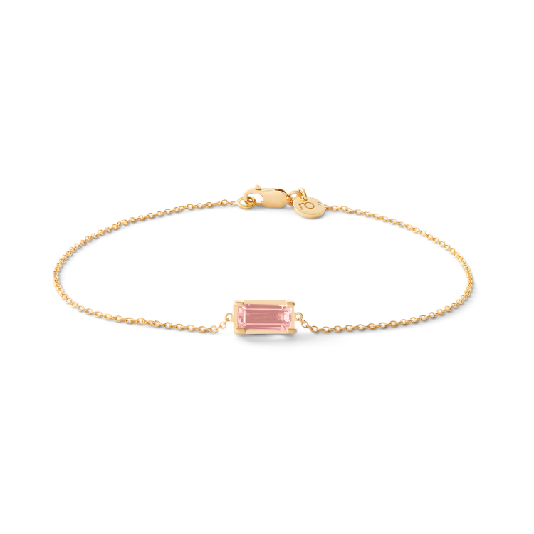 Nord Pink Armbånd - 18kt Gult Gull