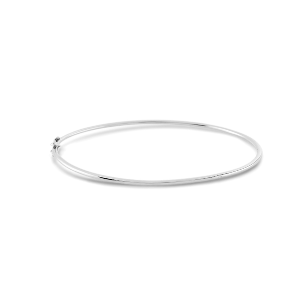 Rå Bangle - 18kt White Gold