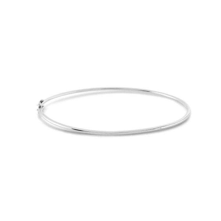 Rå Bangle - 18kt White Gold