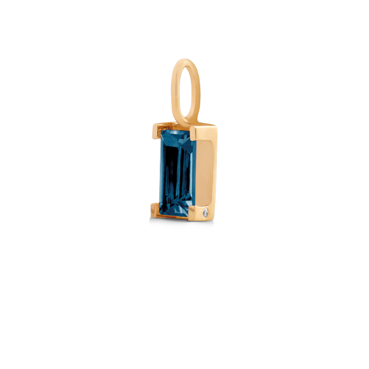 Nord London Blue Pendant - 18kt Yellow Gold