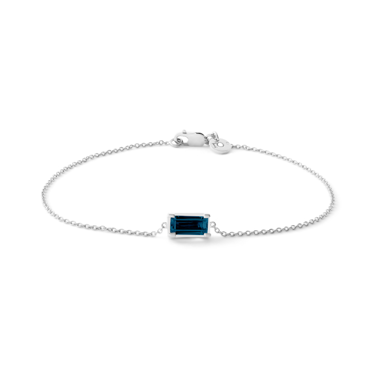 Nord London Blue armbånd - 18kt Hvitt Gull