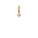 Rå Classic Diamond Pendant S - 18kt Yellow Gold