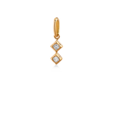 Rå Classic Diamond Harlequin Pendant - 18kt Yellow Gold