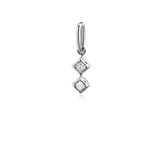 Rå Classic Diamond Harlequin Pendant - 18kt White Gold