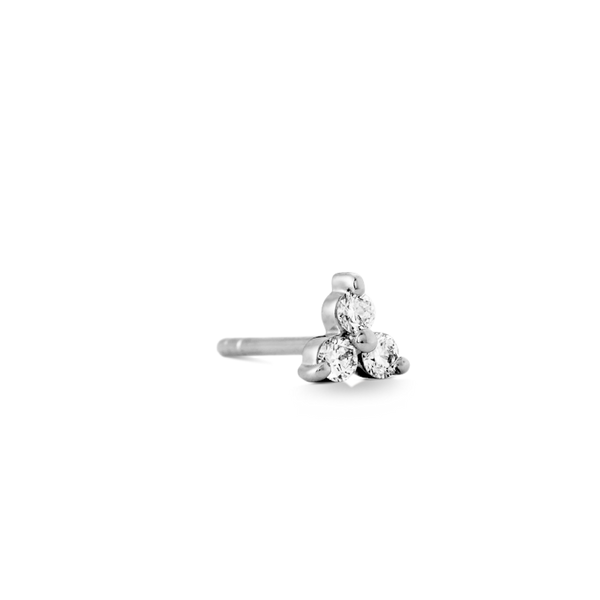 Fryd Diamond Earring S - 18kt White Gold