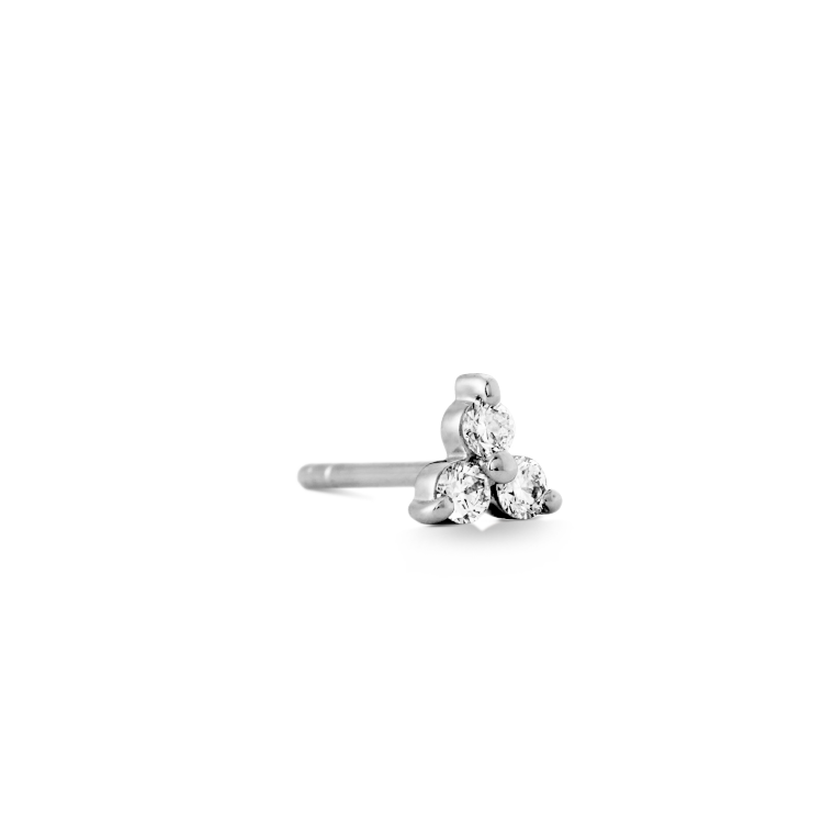 Fryd Diamond Earring S - 18kt White Gold