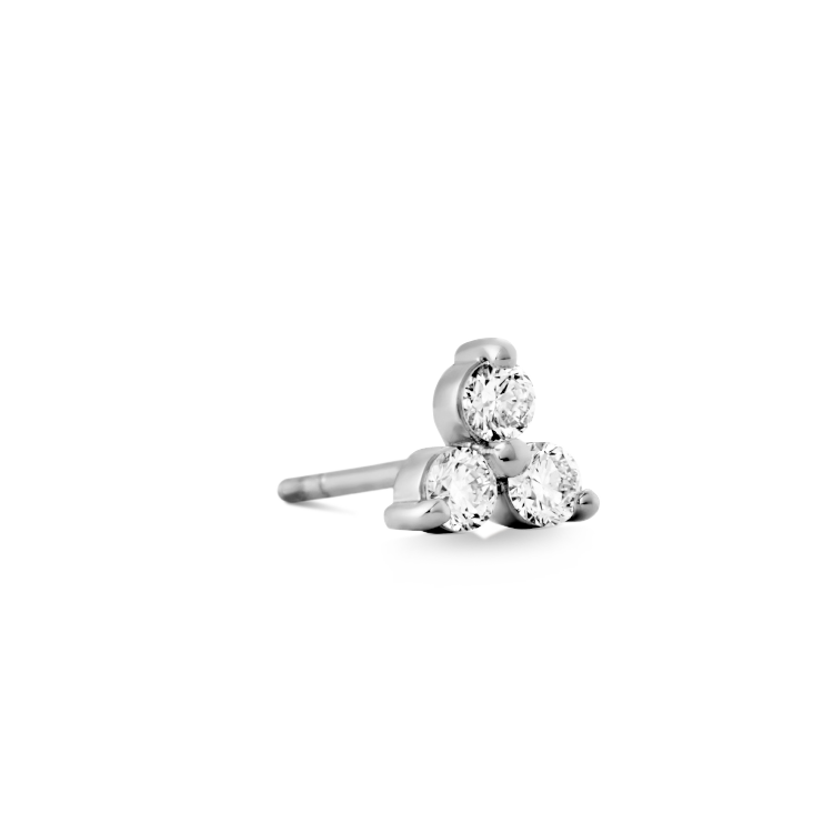 Fryd Diamant Øredobb L - 18kt Hvitt Gull