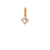 Rå Classic Diamond Pendant M - 18kt Yellow Gold