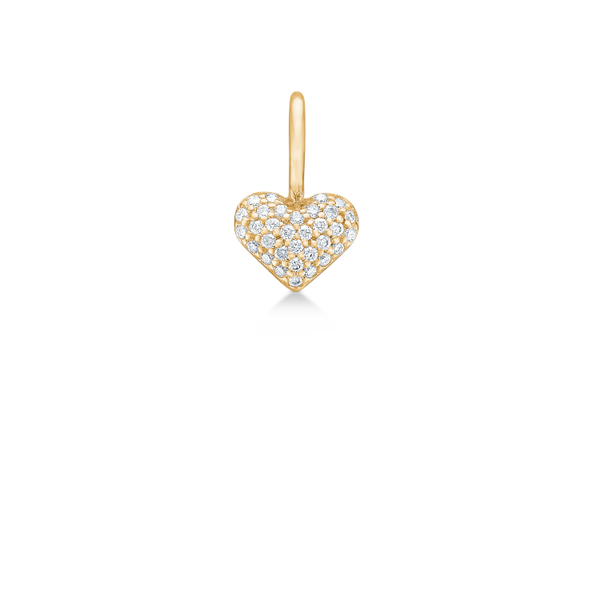 Rock My Heart Diamond Pendant - 18kt Yellow Gold