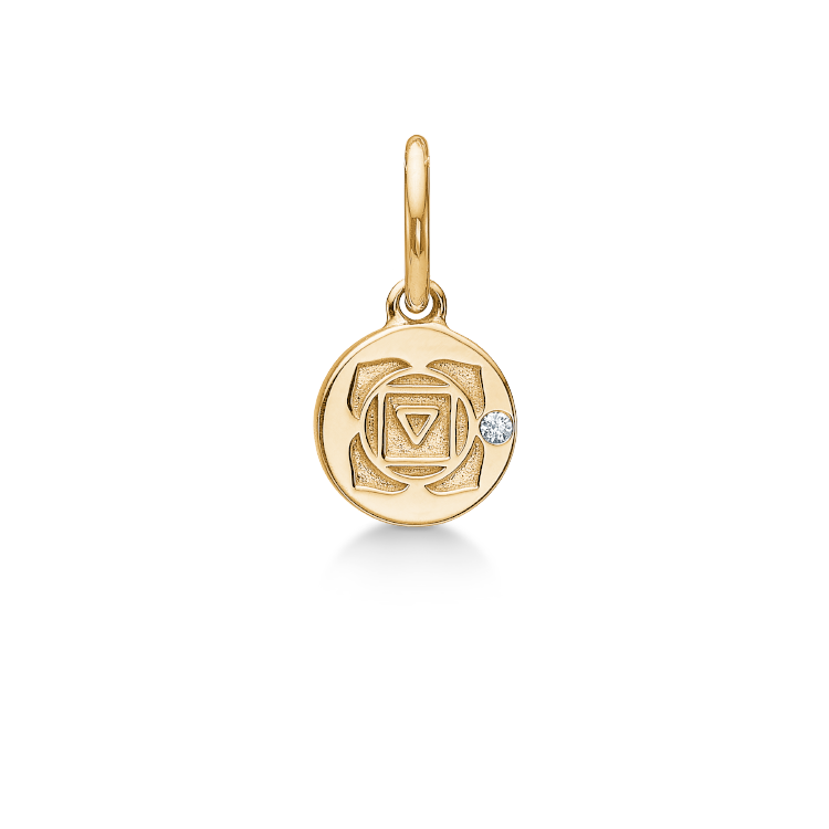 Inner Peace Root Chakra Pendant - 18kt Yellow Gold