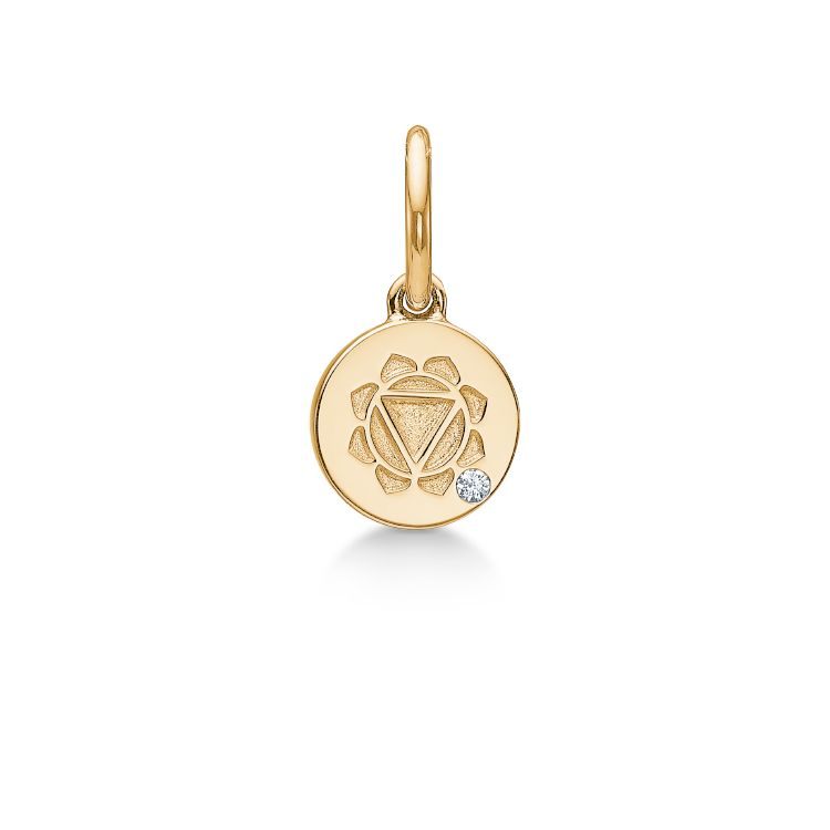 Inner Peace Solar Plexus Chakra Anheng - 18kt Gult Gull