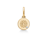 Inner Peace Heart Chakra Pendant - 18kt Yellow Gold