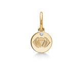 Inner Peace Third Eye Chakra Pendant - 18kt Yellow Gold