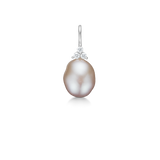 Fryd Pink Pearl Pendant S - 18kt White Gold