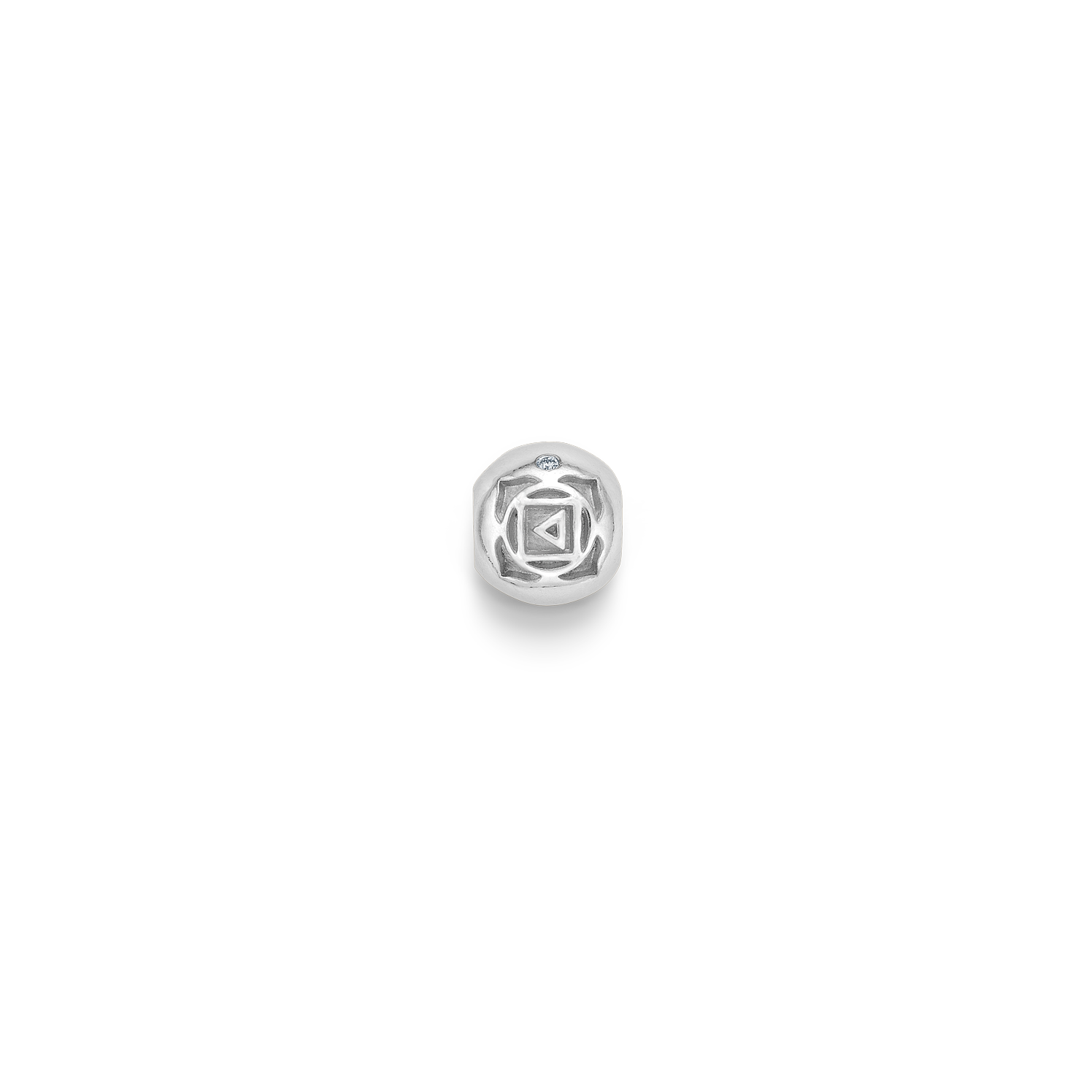 Inner Peace Rotchakra Perle - 18kt Hvitt Gull