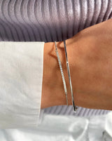 Rå Bangle - 18kt White Gold