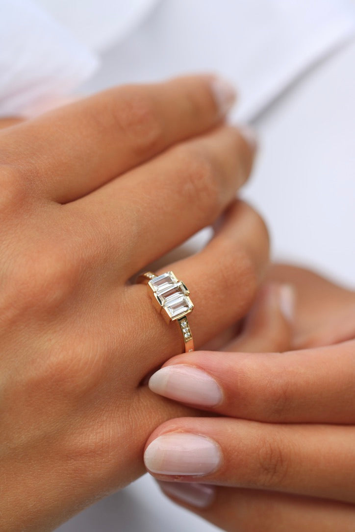 Meant to Be Her Ring Polert - 18kt Gult Gull