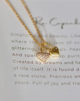 Rock My Heart Pendant - 18kt Yellow Gold