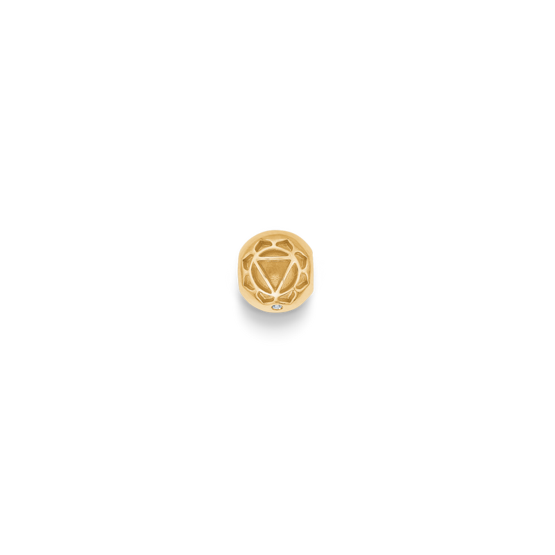 Inner Peace Solar Plexus Chakra Bead - 18kt Yellow Gold