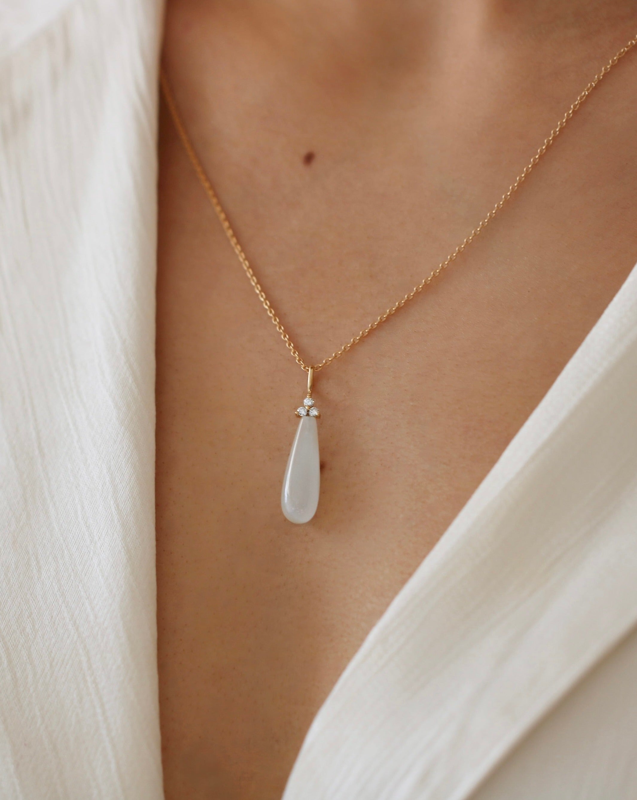 Fryd White Anheng - 18kt Hvitt Gull