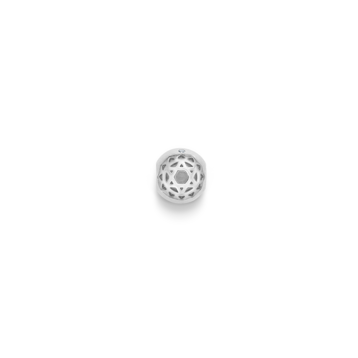 Inner Peace Hjertechakra Perle - 18kt Hvitt Gull