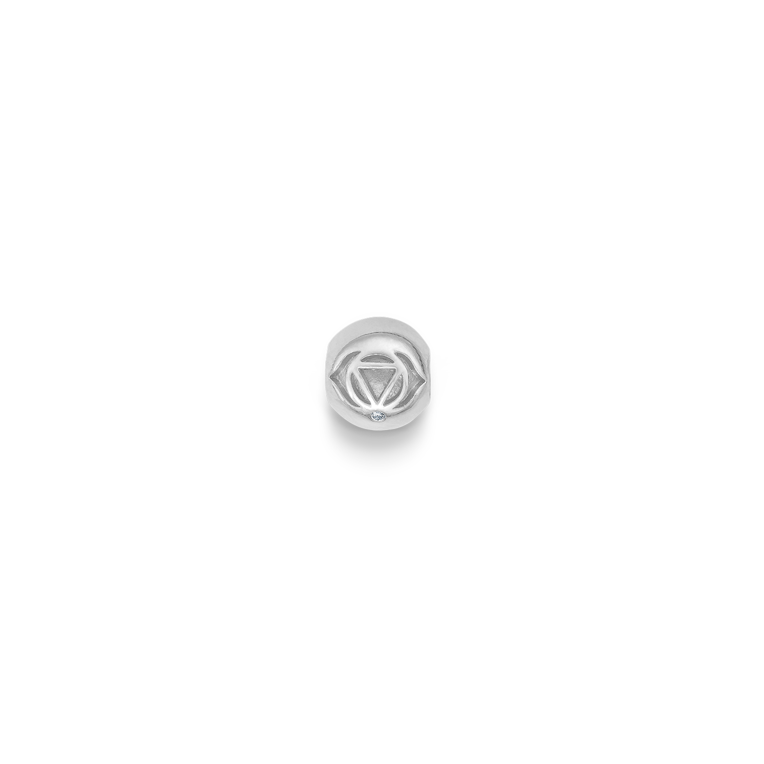Inner Peace Tredje Øye Chakra Perle - 18kt Hvitt Gull